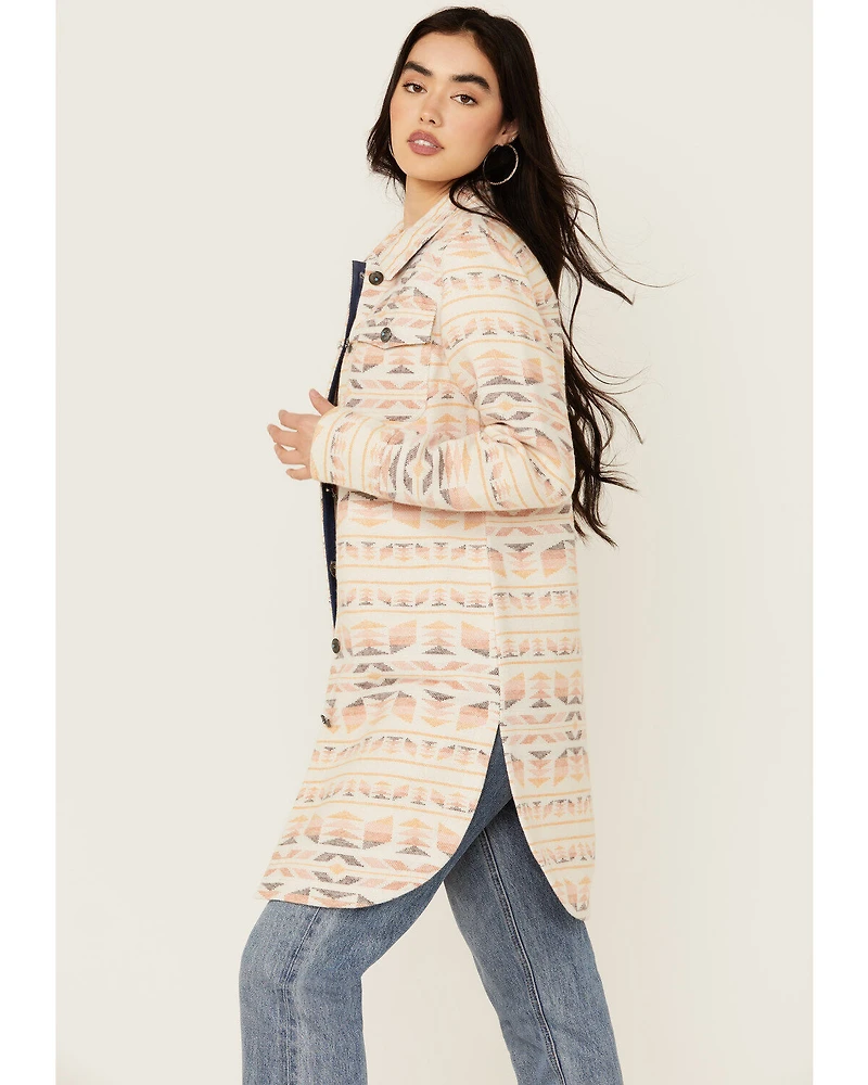 Shyanne Women's Southwestern Print Long Shacket