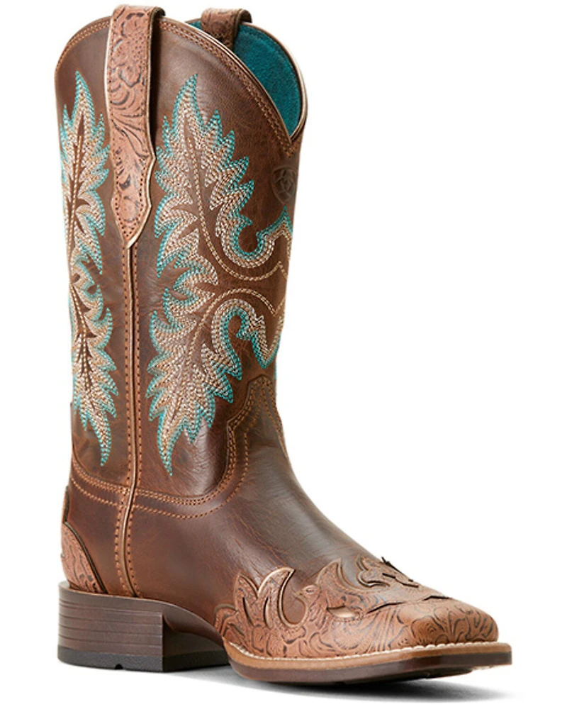 Ariat Women's Bryce Canyon Floral Embossed Western Boots - Square Toe