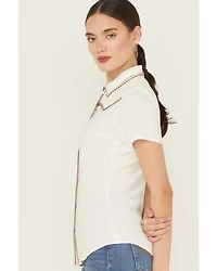 Idyllwind Women's Featherlight Short Sleeve Snap Stretch Western Shirt