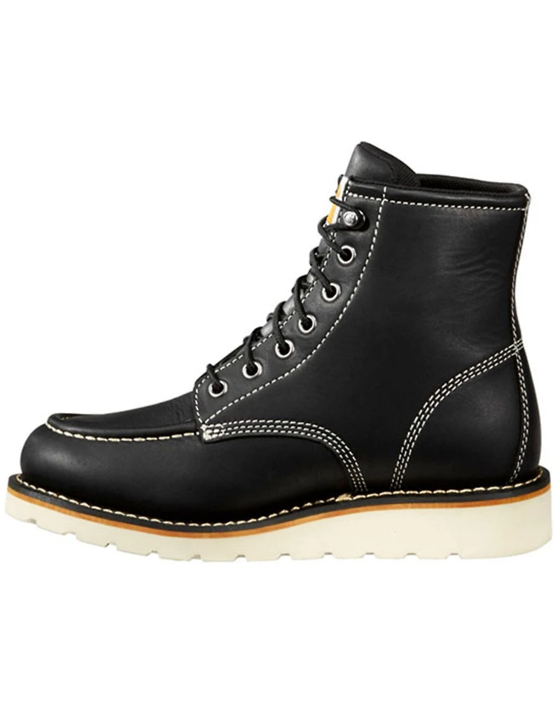 Carhartt Women's Black Wedge Sole Waterproof Work Boots - Soft Toe