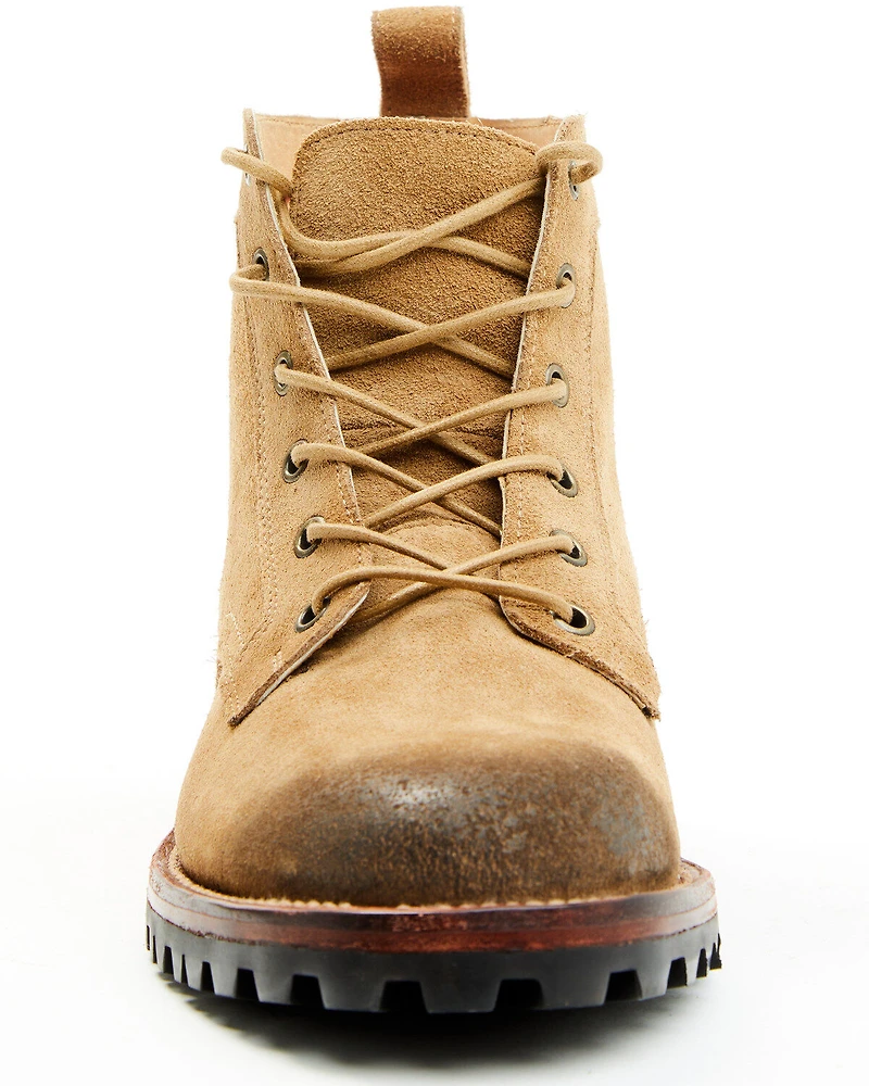 Brothers and Sons Men's Countryman Suede Casual Boots - Round Toe