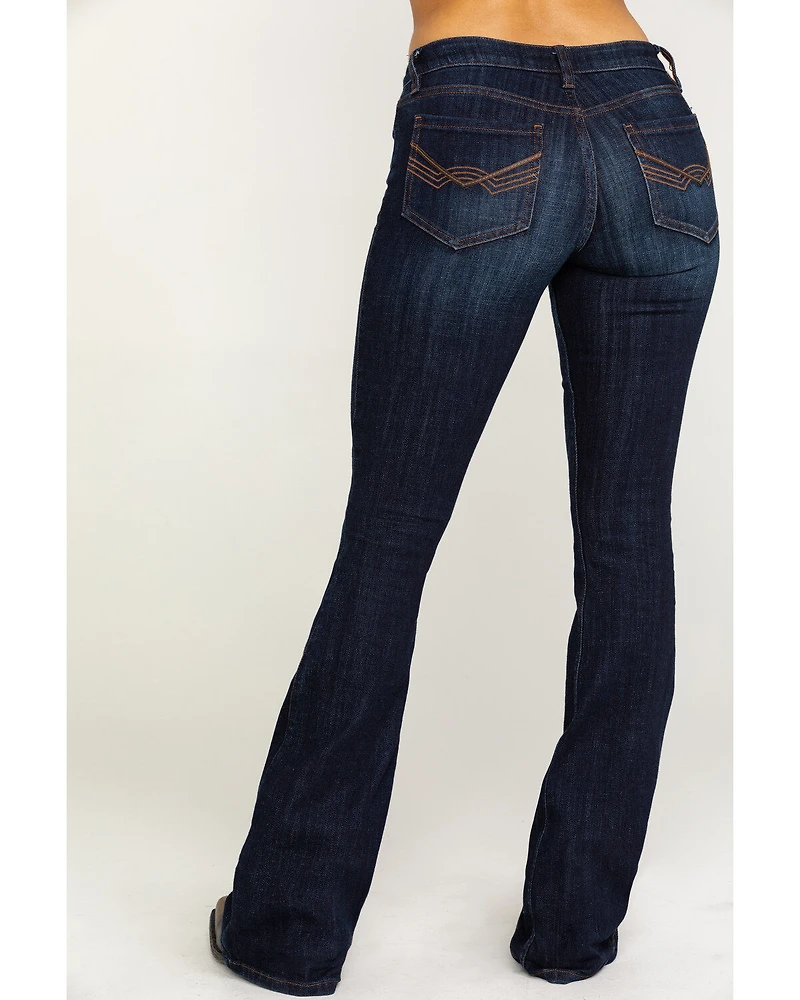 Idyllwind Women's Rebel Mid Rise Bootcut Stretch Denim Jeans