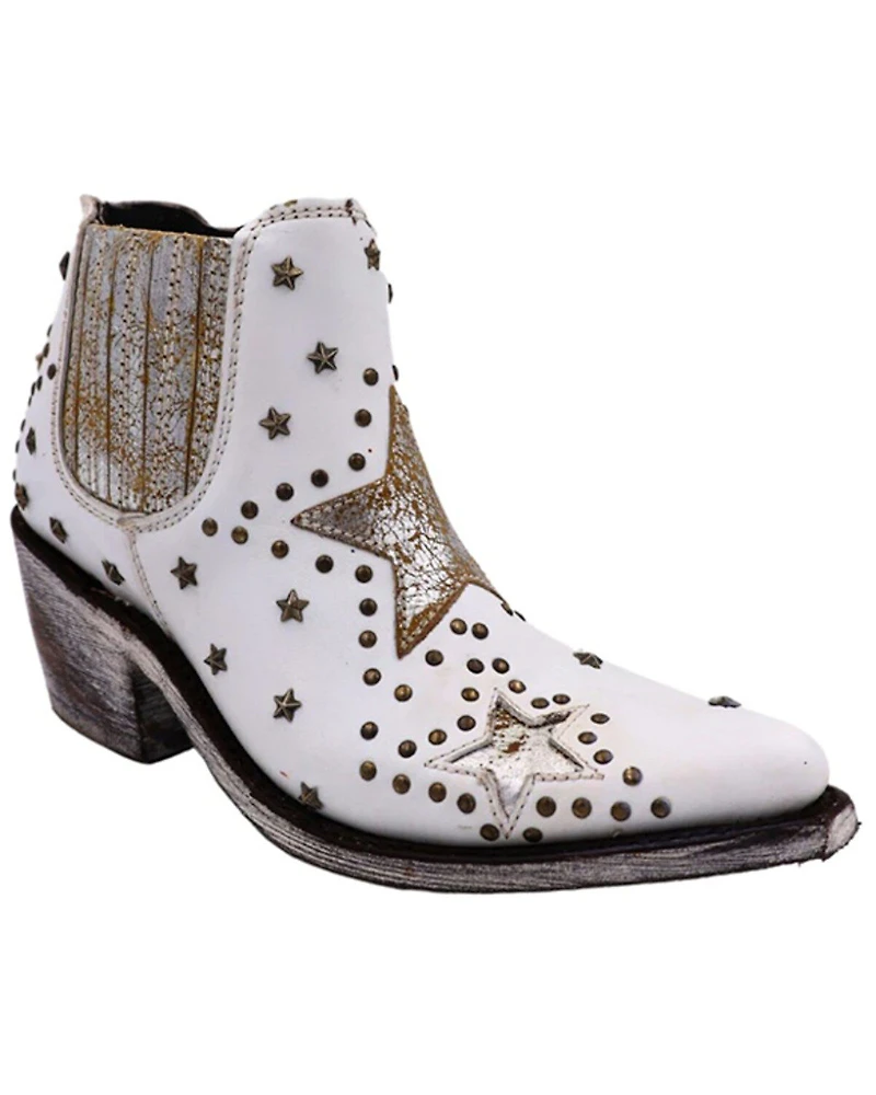 Caborca Silver by Liberty Black Women's A Star is Born Zippered Booties - Snip Toe