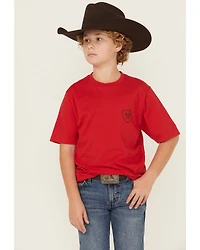 Ariat Boys' Buffalo Flag Short Sleeve Graphic T-Shirt
