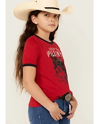 Wrangler Girls' Bucking Bronco Short Sleeve Graphic Tee