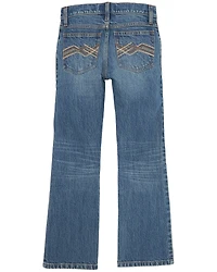 Wrangler 20X Boys' Medium Wash Montana Bootcut Stretch Denim Jeans