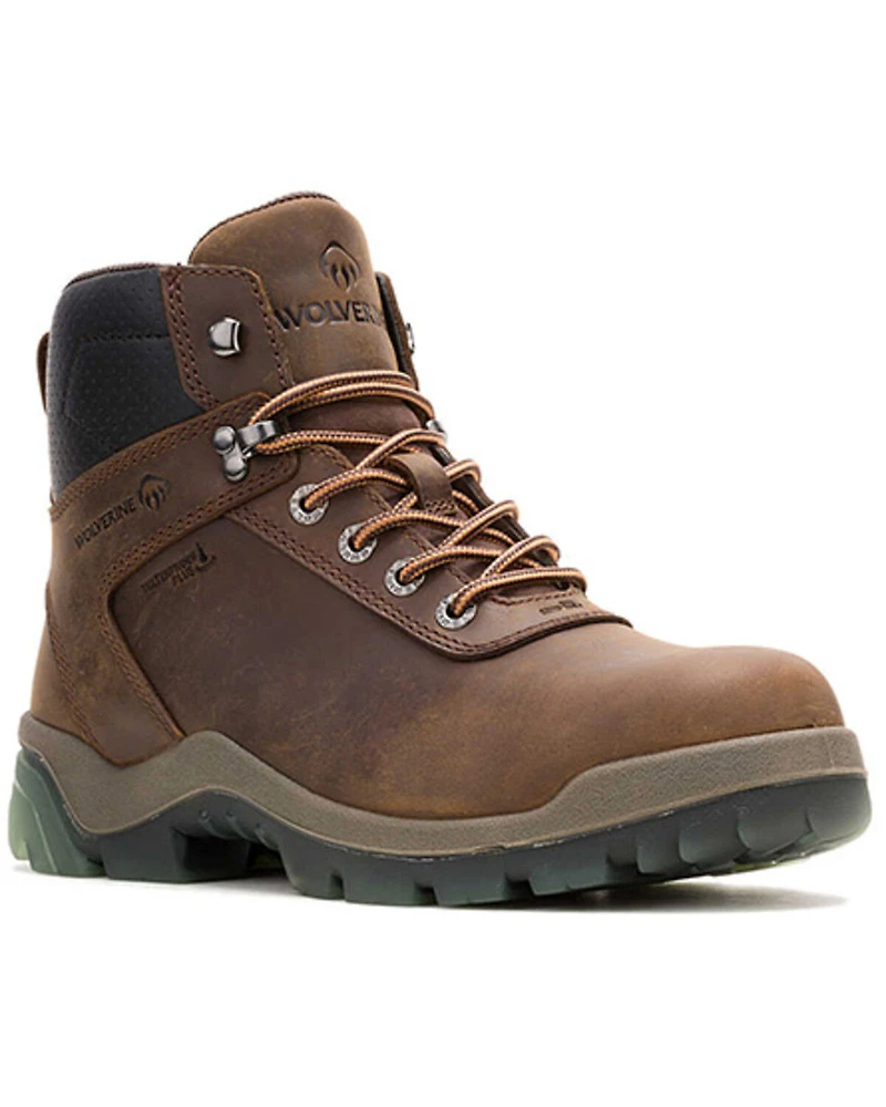 Wolverine Men's Vantage Hyprest 6" Carbonmax Waterproof Work Boots - Composite Toe