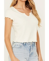 Cleo + Wolf Women's Ribbed Baby Tee
