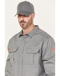 Hawx Men's FR Solid Long Sleeve Button-Down Woven Shirt