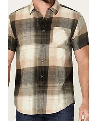 Brothers and Sons Men's Tooele Plaid Print Short Sleeve Button Down Western Shirt