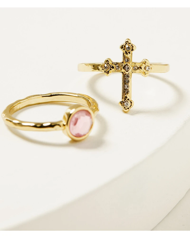 Shyanne Women's Cross Bow Ring Set - 5 Piece
