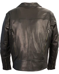 Milwaukee Leather Men's Lightweight Extra Long Biker Jacket - Big 4X
