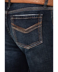 Cody James Men's Palomino Wash Duke Relaxed Bootcut Stretch Denim Jeans