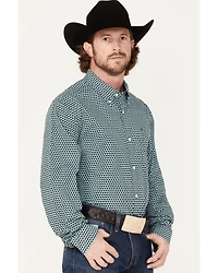 RANK 45® Men's Colt Geo Print Long Sleeve Button-Down Western Shirt