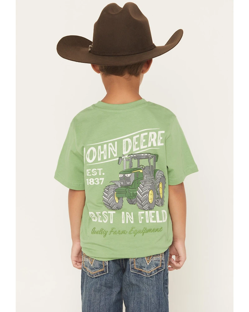 John Deere Toddler Boys' Vintage Tractor Short Sleeve Graphic T-Shirt