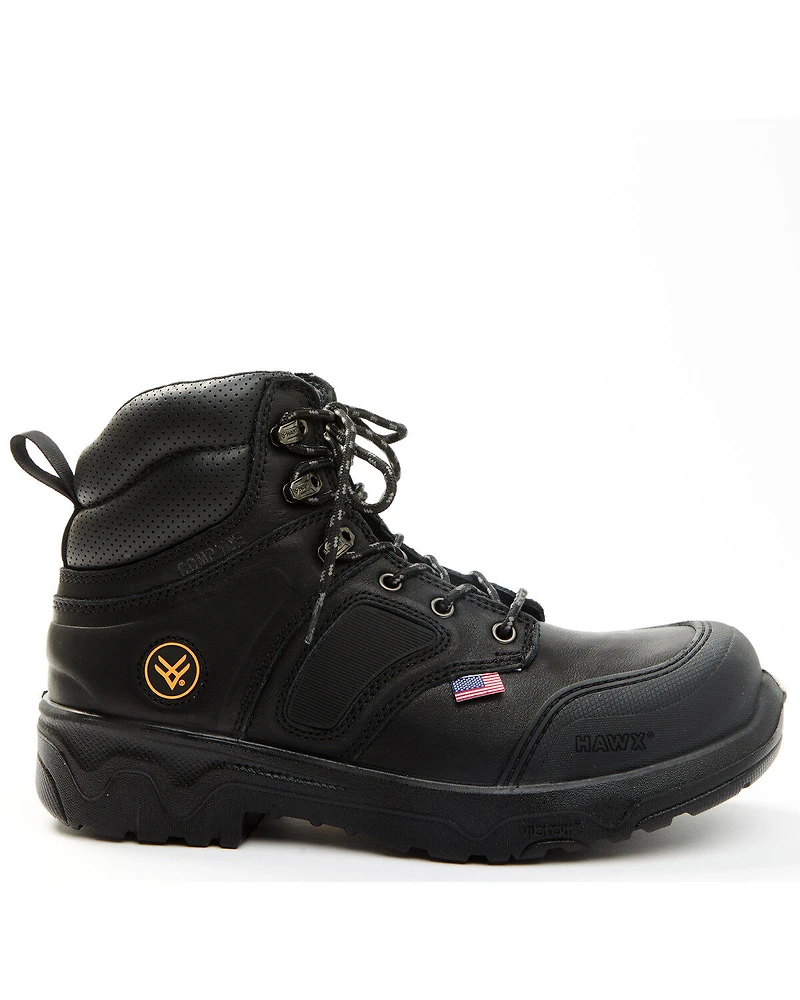 Hawx Men's 6" Anthem Waggled Lace-Up Work Boots - Composite Toe