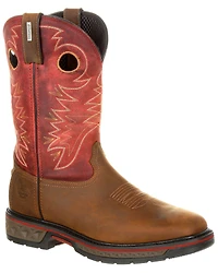 Georgia Boot Men's Carbo-Tec LT Waterproof Western Work Boots - Square Toe