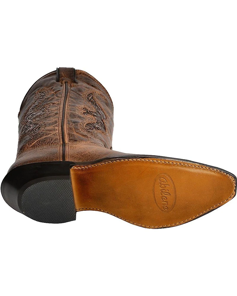 Abilene Women's 11" Tooled Inlay Western Boots