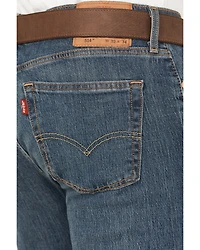 Levi's Men's 514 Medium Wash Straight Stretch Denim Jeans