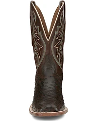 Tony Lama Men's Sienna Exotic Full-Quill Ostrich Western Boots - Broad Square Toe