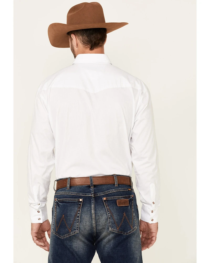 Roper Men's Amarillo Collection Solid Long Sleeve Western Shirt