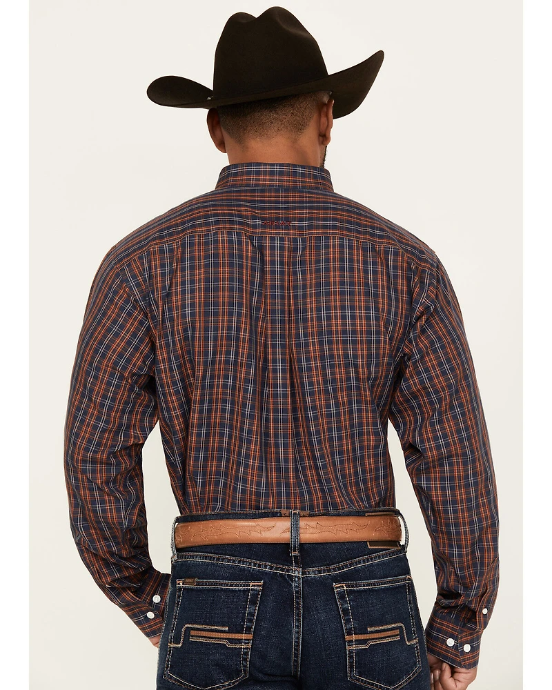Ariat Men's Iker Plaid Print Long Sleeve Button-Down Western Shirt