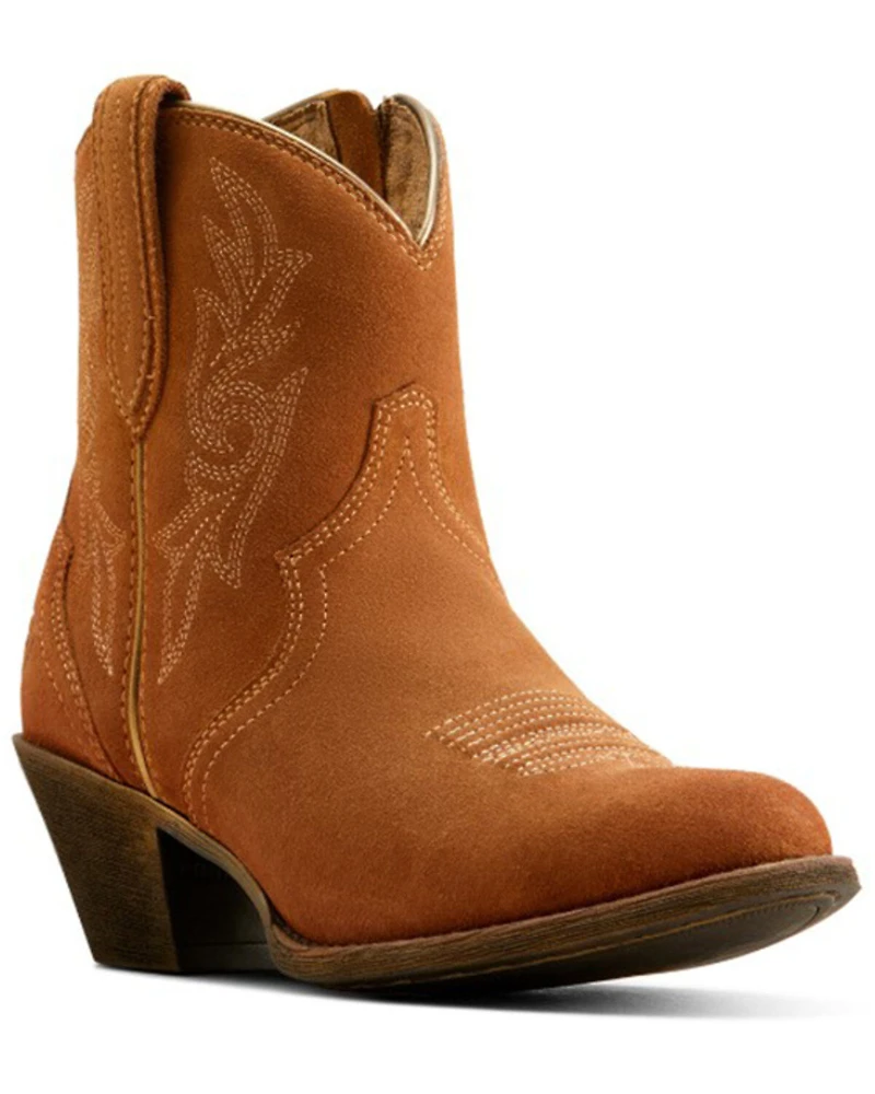 Ariat Women's Harlan Suede Western Booties - Round Toe