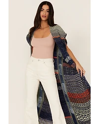 Free People Women's Blue Skies Maxi Vest