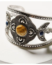 Shyanne Women's Monument Valley Silver Medallion Cuff Bracelet