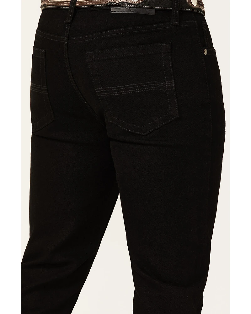 Cody James Men's Night Rider Wash Wyatt Slim Bootcut Stretch Denim Jeans - Tall