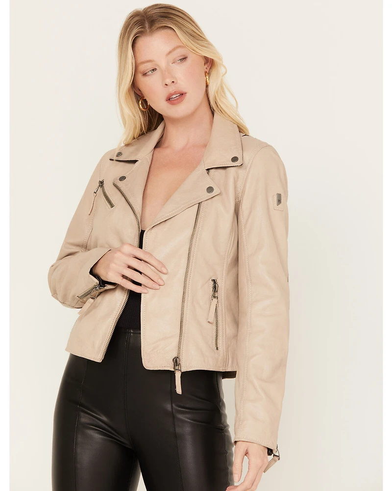 Mauritius Leather Women's Christy Scatter Star Jacket