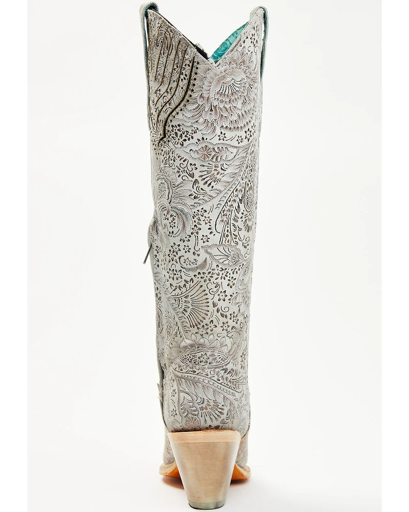 Corral Women's Floral Embroidered Tall Western Boots - Snip Toe