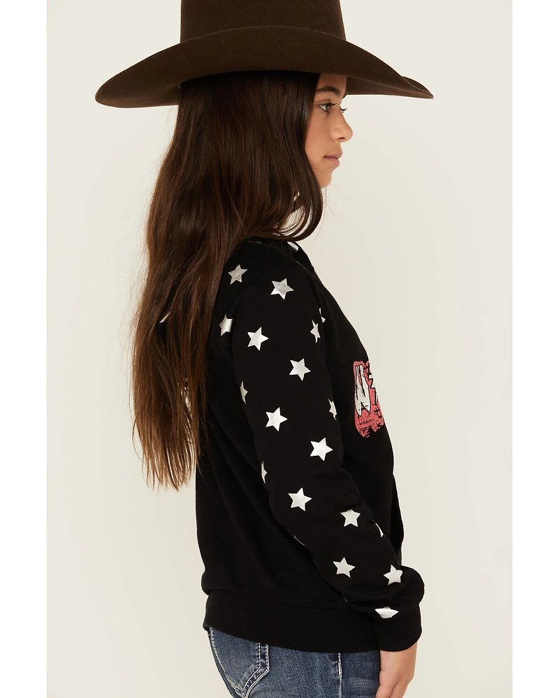 Rock & Roll Denim Girls' Boot Barn Exclusive Wild Western Star Print Hoodie