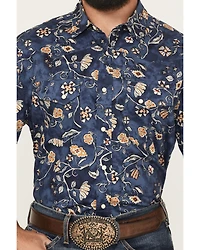 Pendleton Men's Laramie Floral Print Short Sleeve Snap Western Shirt