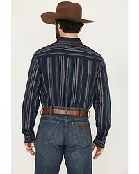 Cody James Men's Blake Striped Long Sleeve Button-Down Stretch Western Shirt