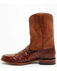 Cody James Black 1978® Men's Carmen Exotic Full-Quill Ostrich Roper Boots - Round Toe