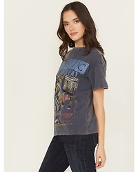 Cleo + Wolf Women's Elliot Record Short Sleeve Boyfriend Graphic Tee