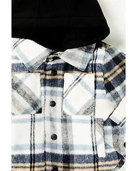 Urban Republic Infant Boys' Plaid Print Hooded Shirt Jacket