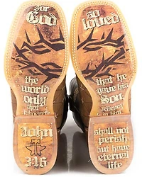 Tin Haul Men's John 3:16 Western Boots - Square Toe