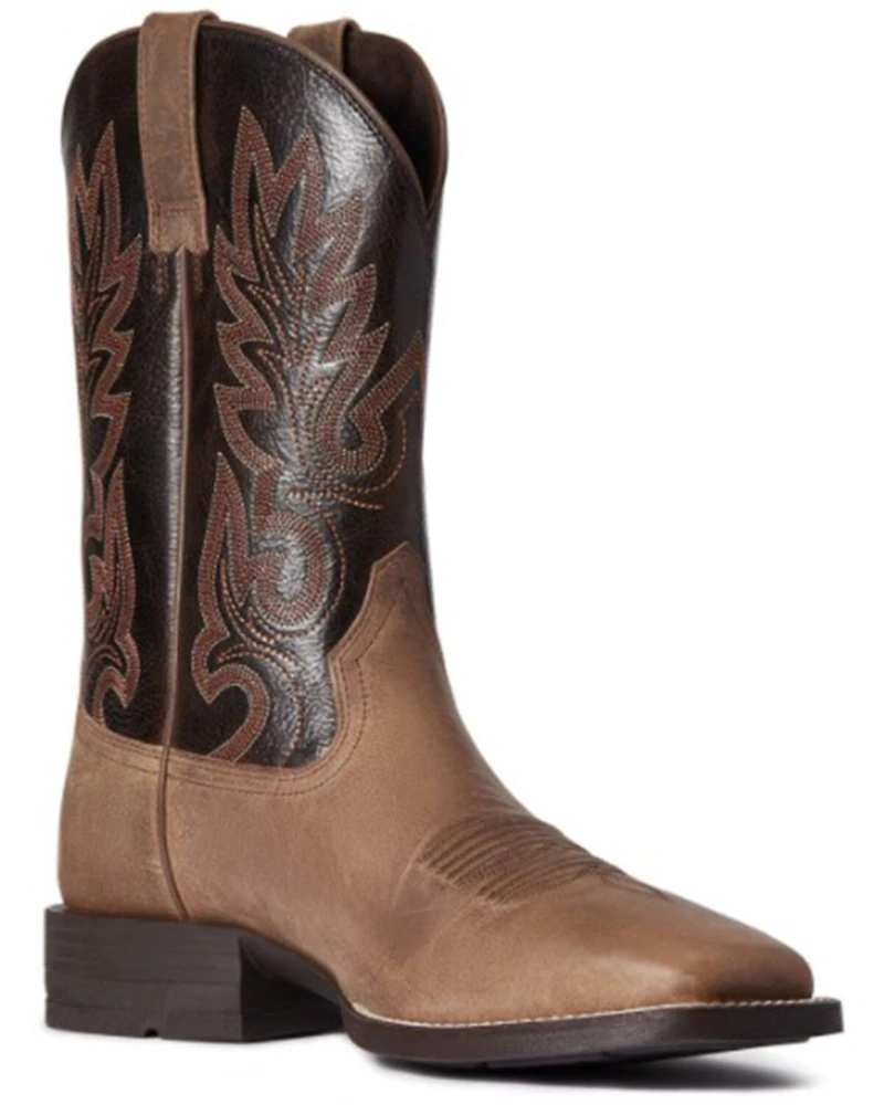 Ariat Men's Authentic Layton Western Boot - Broad Square Toe