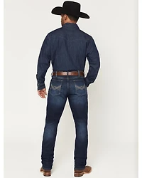 Wrangler 20X Men's 42MWX Chandler Medium Wash Vintage Bootcut Stretch Denim Jeans