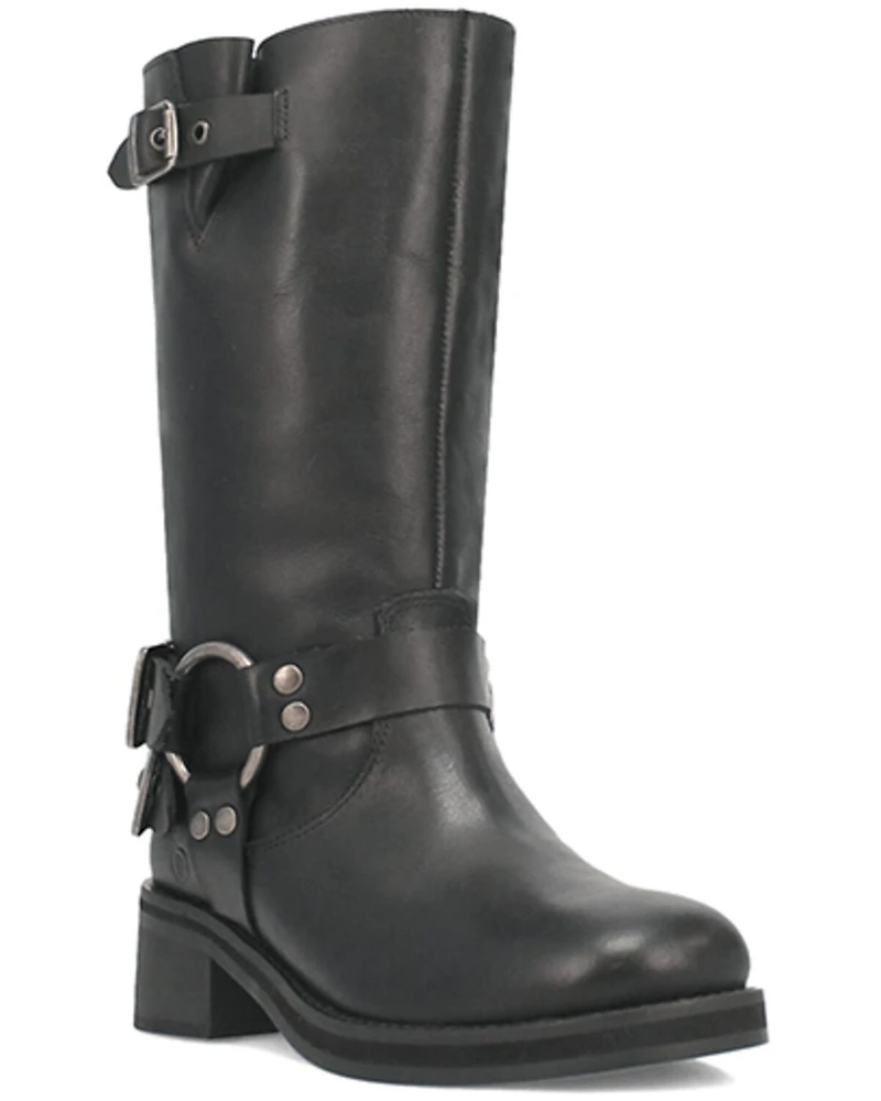 Dingo Women's Harlee Motorcycle Boots - Round Toe