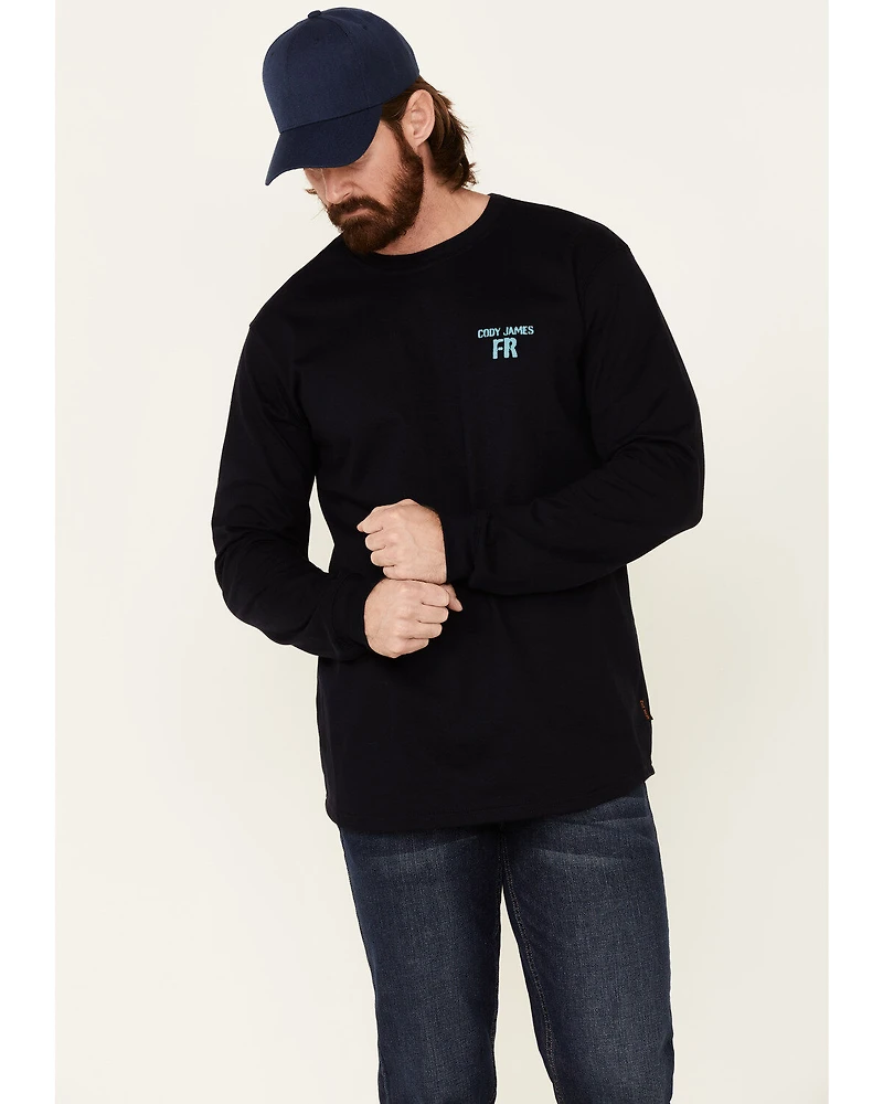 Cody James Men's FR Back Graphic Long Sleeve Work T-Shirt