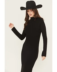 Ariat Women's Alicia Long Sleeve Fringe Sweater Midi Dress