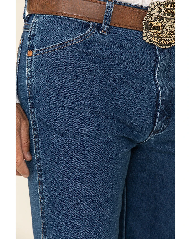 Wrangler Men's Active Flex Stonewash Slim Cowboy Cut Jeans