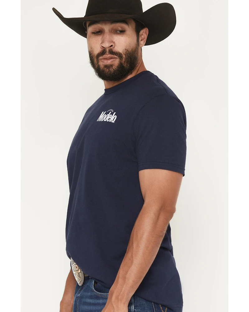Modelo Men's Cow Skull Short Sleeve Graphic T-Shirt