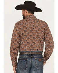 Gibson Trading Co Men's Rusted Still Floral Print Long Sleeve Snap Western Shirt