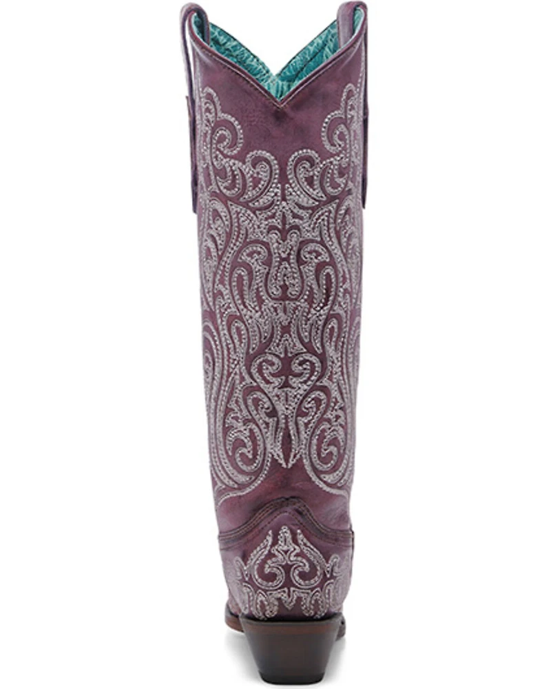 Corral Women's Glow the Dark Tall Western Boots - Snip Toe