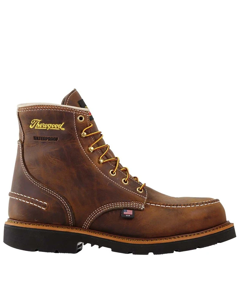 Thorogood Men's Crazyhorse USA Waterproof Work Boots - Steel Toe