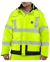 Carhartt Men's High Visibility Water Repellent Sherwood Work Jacket